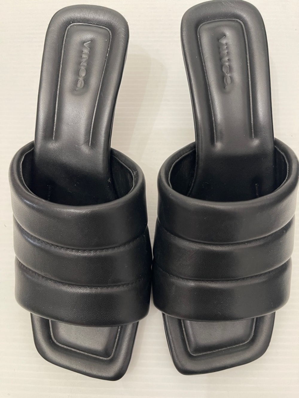 VINCE CEIL KITTEN HEEL SLIDE SANDALS WOMENS SIZE 9M